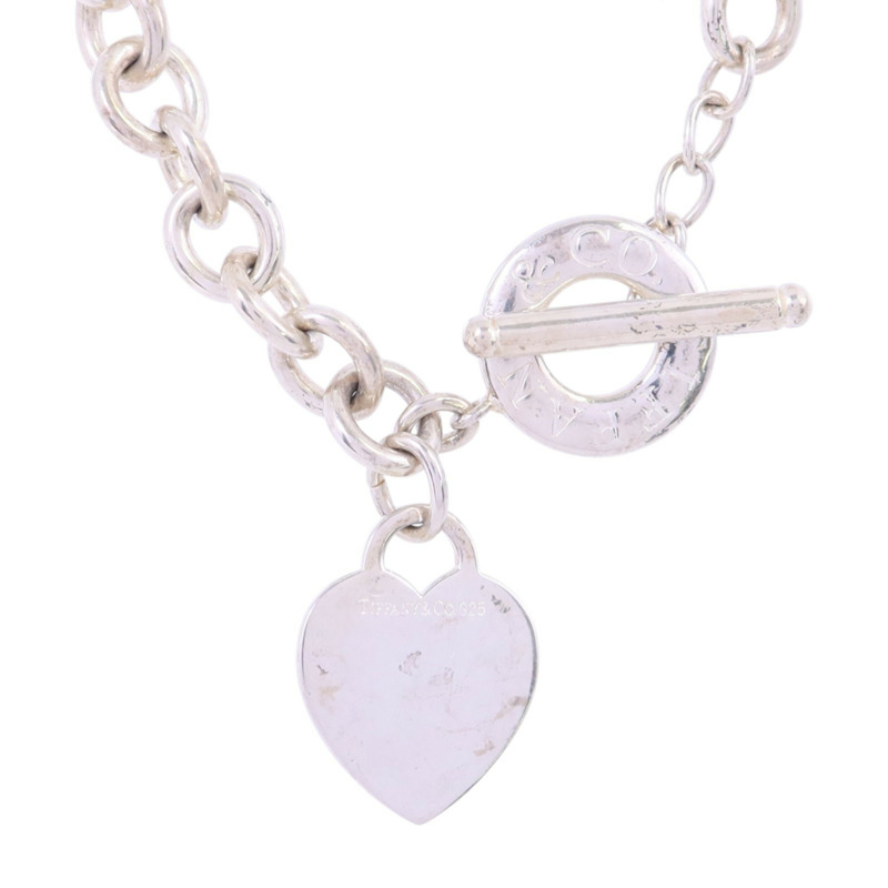 TIFFANY＆CO 925純銀Return To Heart Tag Necklaceu銀扣項鏈-0