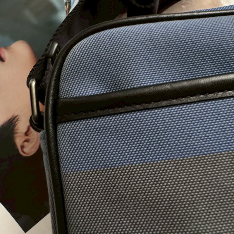 ✨閒置99成新 BURBERRY 藍灰拼黑色多功能相機包 外出包-3