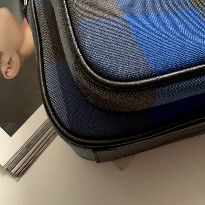 ✨閒置99成新 BURBERRY 藍灰拼黑色多功能相機包 外出包-11