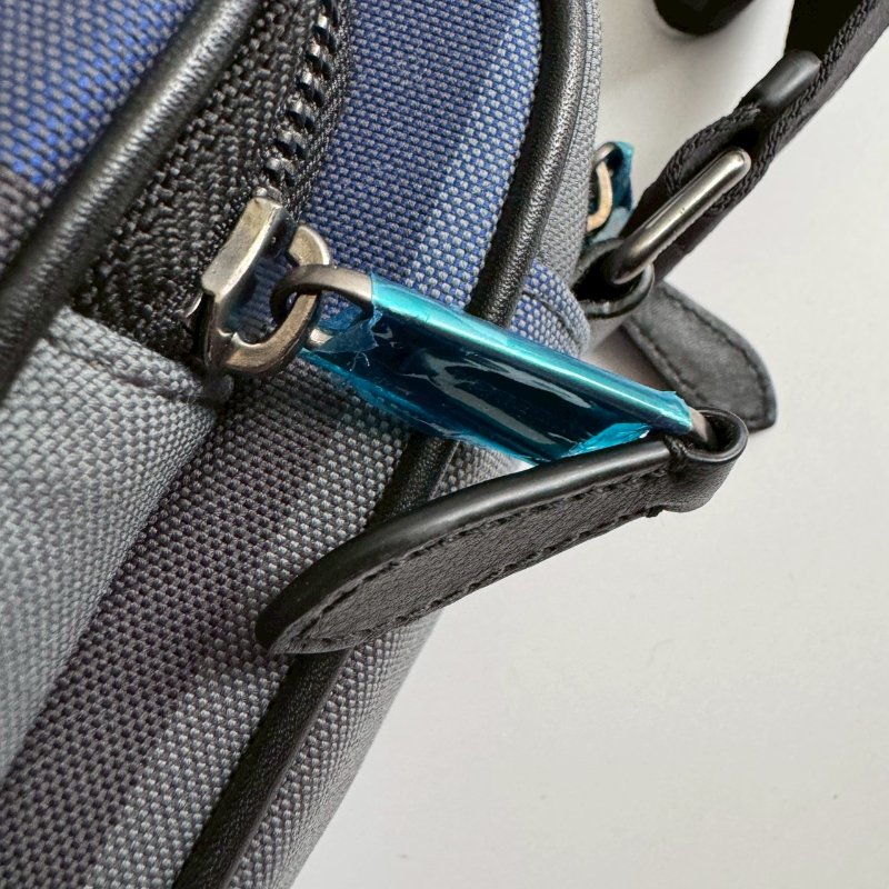 ✨閒置99成新 BURBERRY 藍灰拼黑色多功能相機包 外出包-10