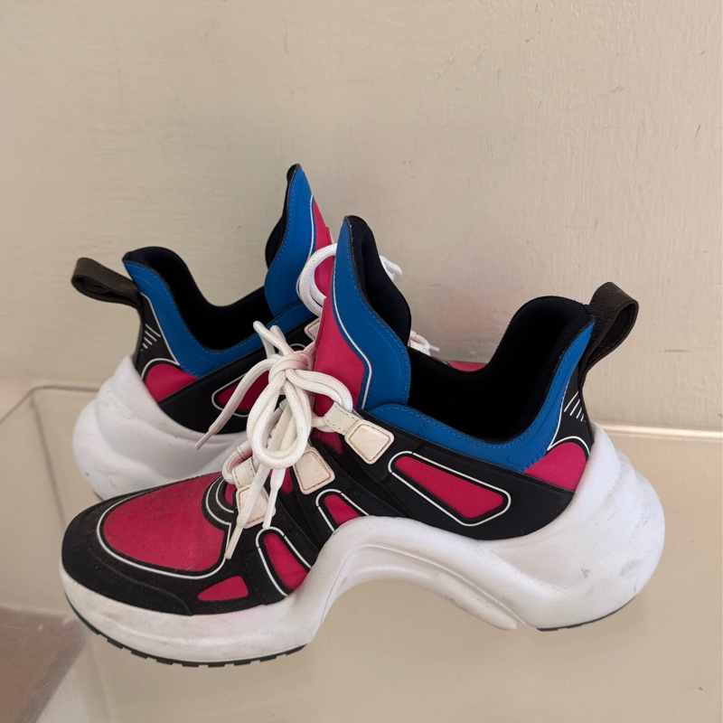 LV粉/藍白底運動鞋 37.5號-5