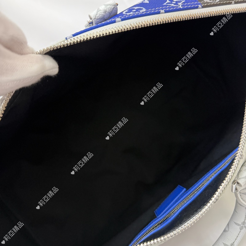 莉亞精品♡ LV 白花眼睛系列旅行袋 45cm 近新美包-18