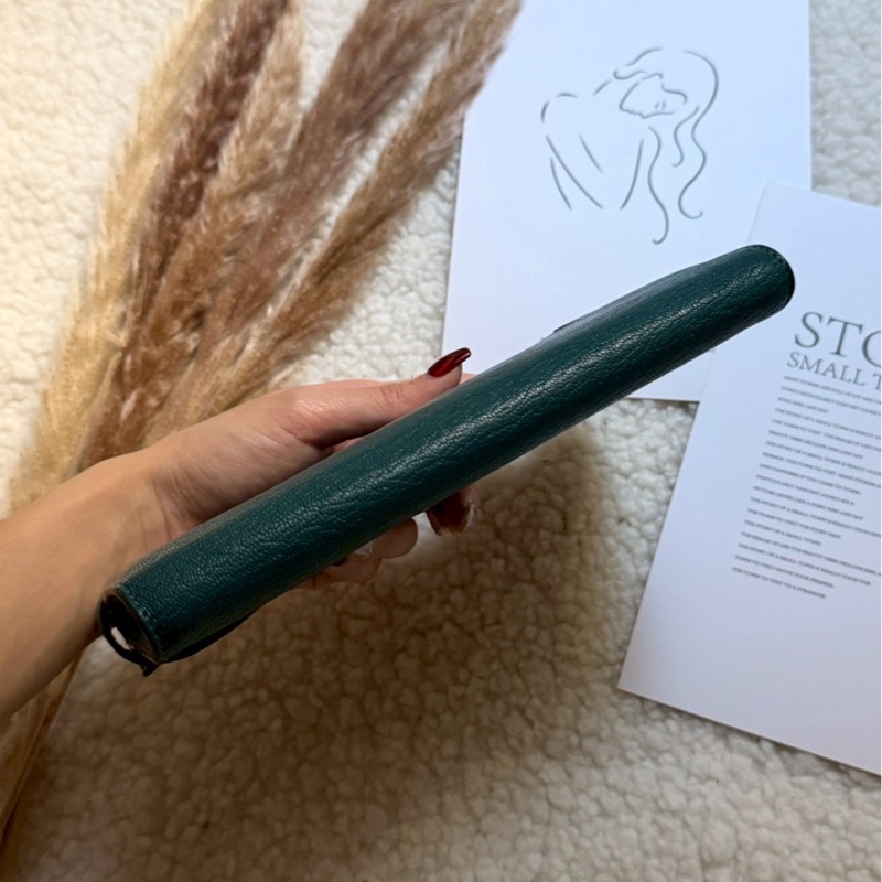 Hermes kelly 長夾 孔雀綠-5