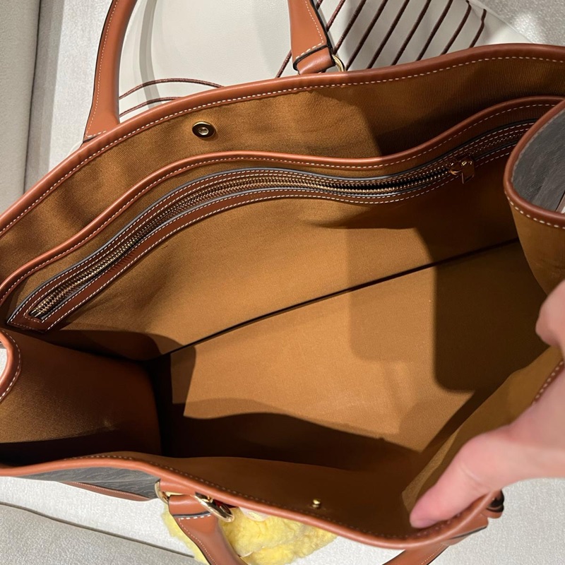 Celine horizontal cabas Triomphe Canvas Tan-6