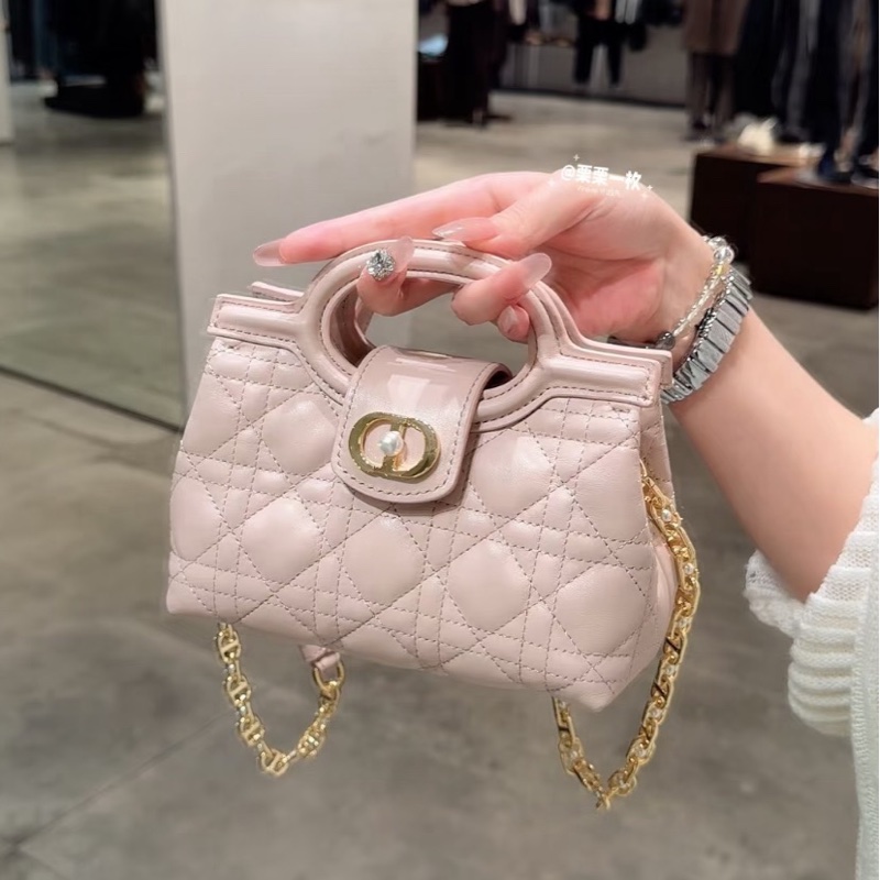 Dior 女士 Dior Jolie Top Handle 迷你鏈條手袋均碼碼MINI、18.5cm*8.5cm*13cm-0