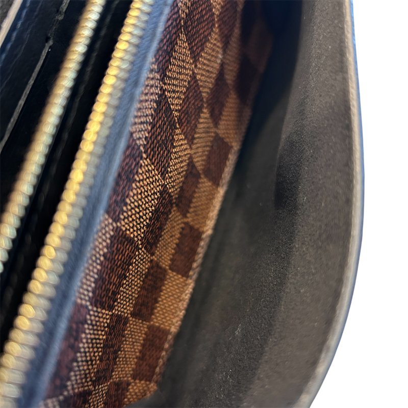 LV咖啡棋盤格Porteuill Vavin練包-9