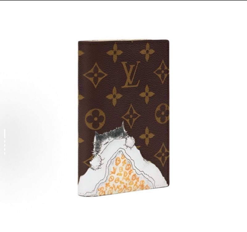 LV 與Grace Coddingon 聯名 限量貓咪護照套 M25753-2