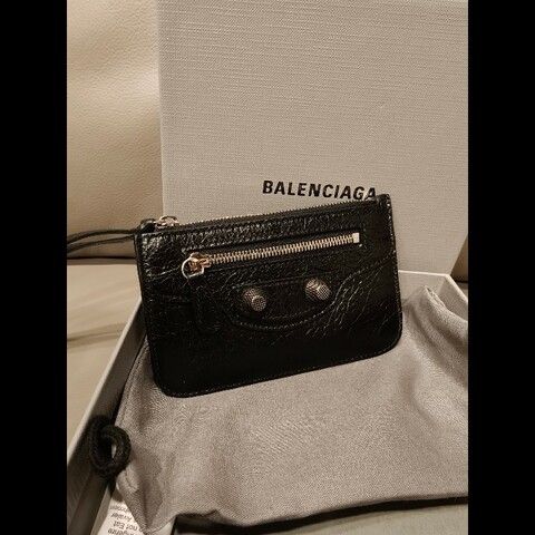 歐洲帶回全新品，巴黎世家卡片夾零錢包