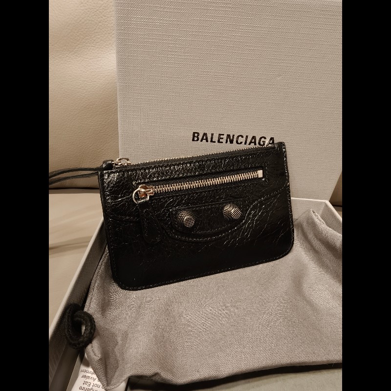 歐洲帶回全新品，巴黎世家卡片夾零錢包-0