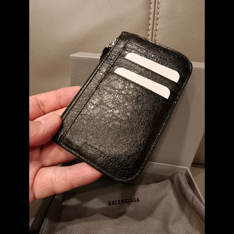 歐洲帶回全新品，巴黎世家卡片夾零錢包-3