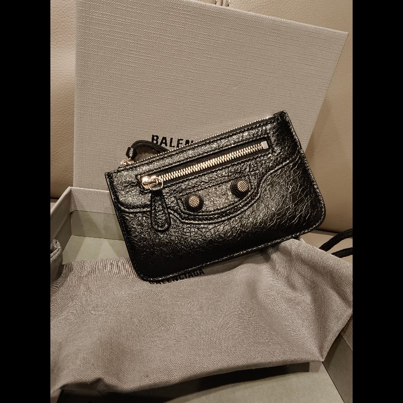 歐洲帶回全新品，巴黎世家卡片夾零錢包-7