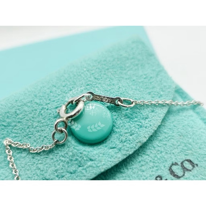 ~~趴趴小舖~~極新正品Tiffany &Co  Loving Heart愛心項鍊配件齊全2602091668-4