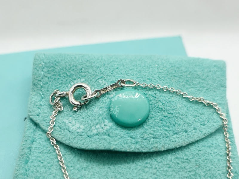~~趴趴小舖~~極新正品Tiffany &Co  Loving Heart愛心項鍊配件齊全2602091668-11