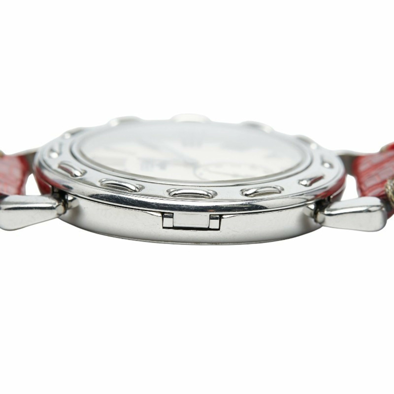 Fendi Selleria 小秒針白色珍珠錶盤腕錶 019-8100M-608 瑞士石英不鏽鋼皮革女錶-3