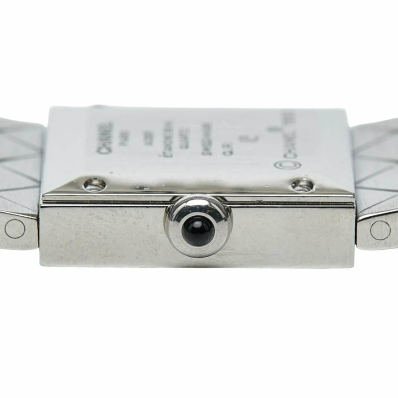 香奈兒 Matelasse 女士腕錶 H0009 瑞士石英機芯 黑色錶盤 不鏽鋼錶殼-2