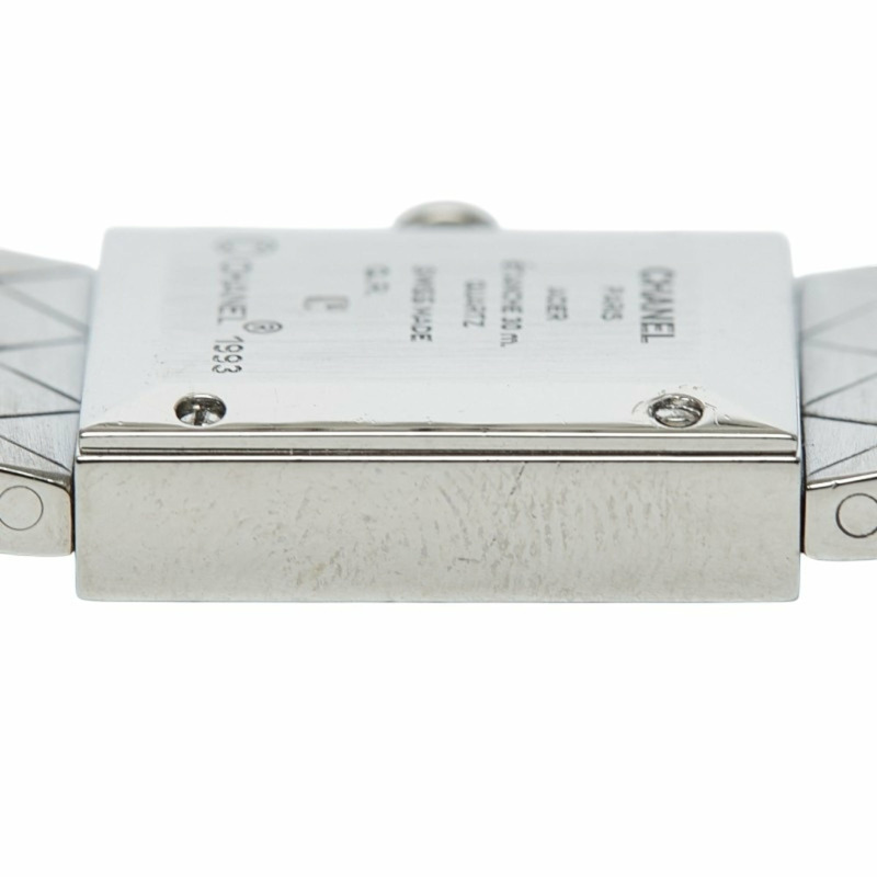 香奈兒 Matelasse 女士腕錶 H0009 瑞士石英機芯 黑色錶盤 不鏽鋼錶殼-3