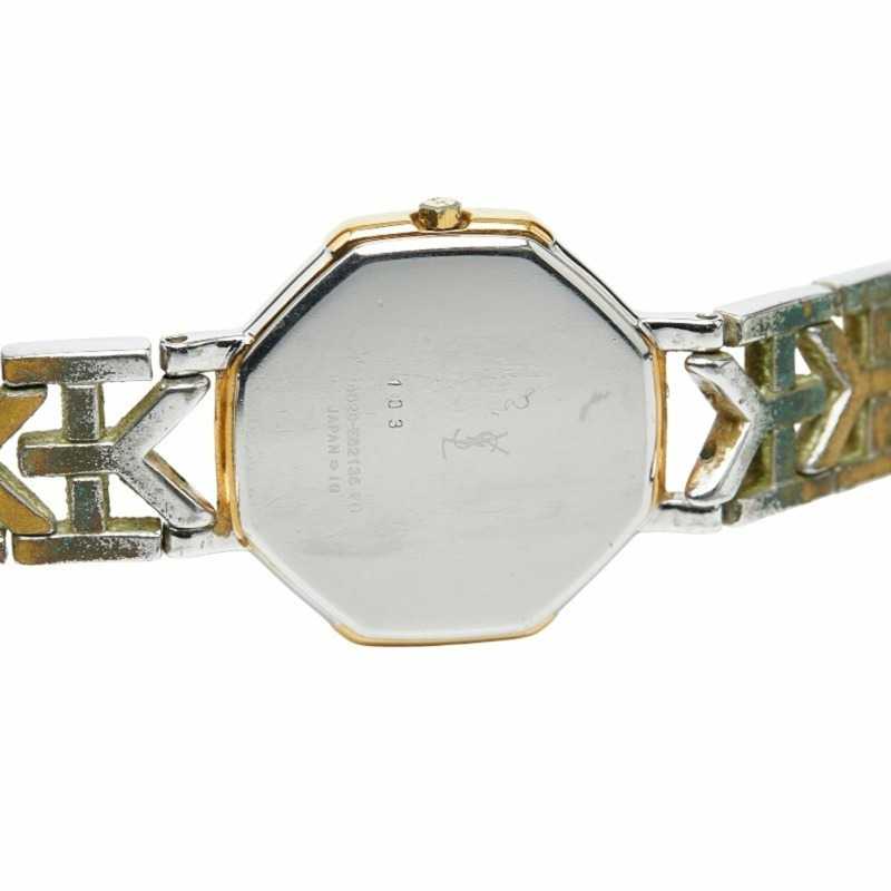 聖羅蘭女士腕錶 4620-E62135 日本石英機芯 白色錶盤 金屬錶殼-7