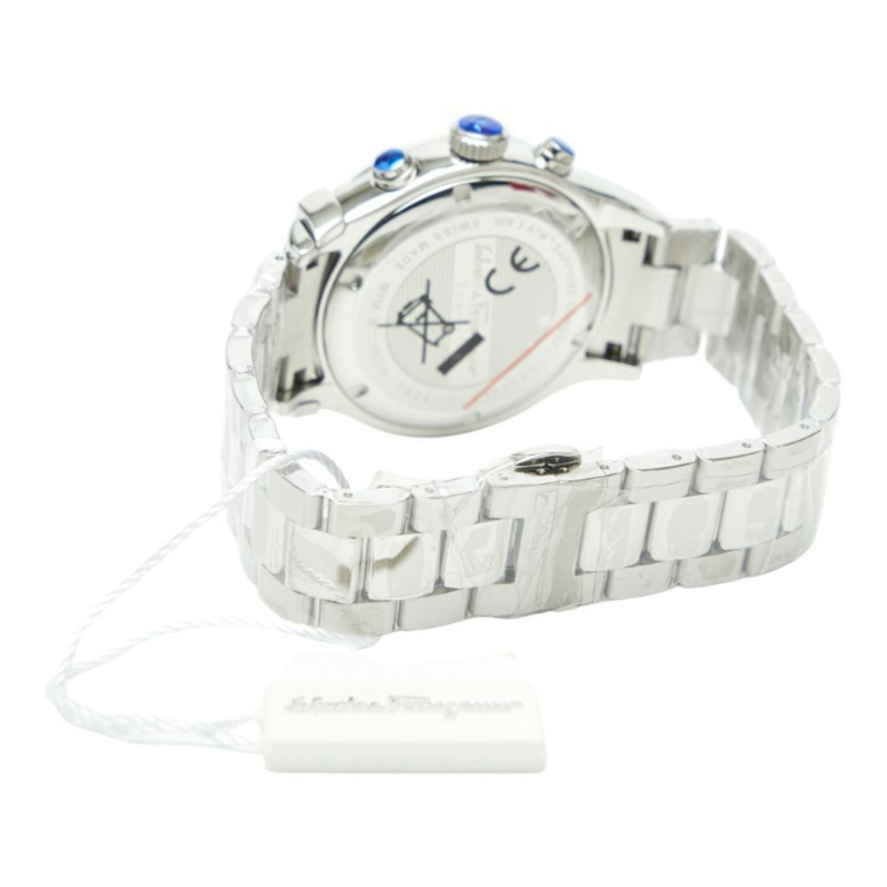Salvatore Ferragamo 1898 計時腕錶 SFFM01320，瑞士石英機芯，海軍藍錶盤，不鏽鋼錶殼，男士款-4