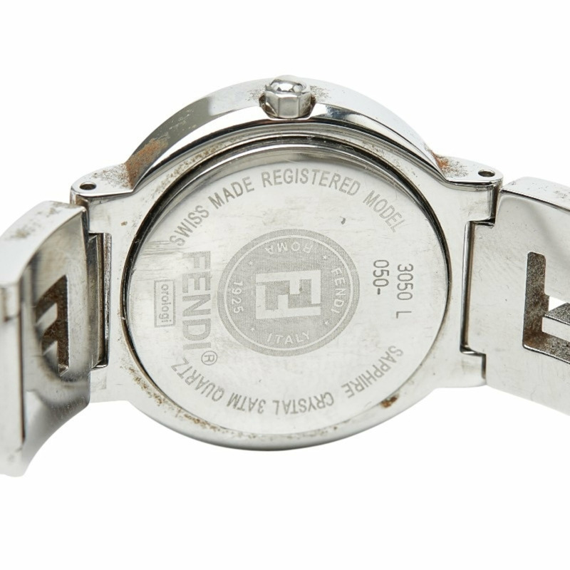 Fendi 女士腕錶 3050L 瑞士石英錶 黑色錶盤 不鏽鋼-5