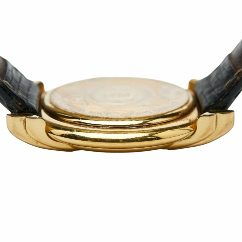 Fendi 350J 瑞士石英腕錶，銀色錶盤，不鏽鋼錶殼，皮革錶帶，女款-3