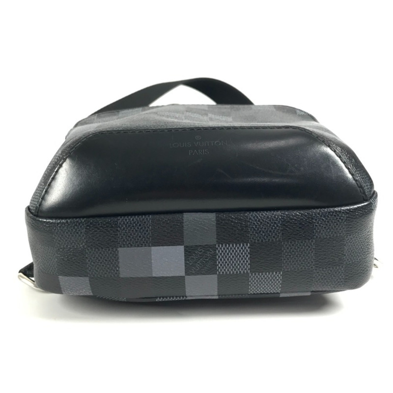 路易威登 N40068 Damier Graphite Pixel Avenue 斜背包，肩斜背包，黑色，男女款-5
