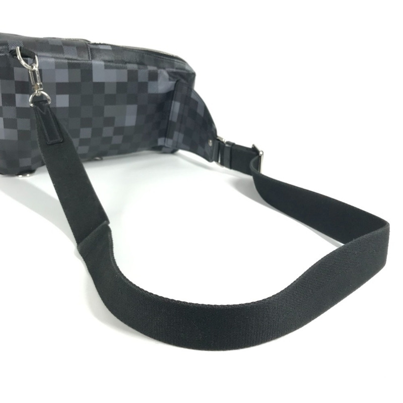 路易威登 N40068 Damier Graphite Pixel Avenue 斜背包，肩斜背包，黑色，男女款-11