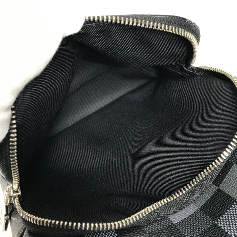 路易威登 N40068 Damier Graphite Pixel Avenue 斜背包，肩斜背包，黑色，男女款-16