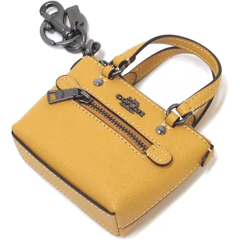 【COACH】托特包造型零錢包-桔黃-0