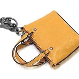 【COACH】托特包造型零錢包-桔黃-1