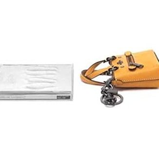 【COACH】托特包造型零錢包-桔黃-3