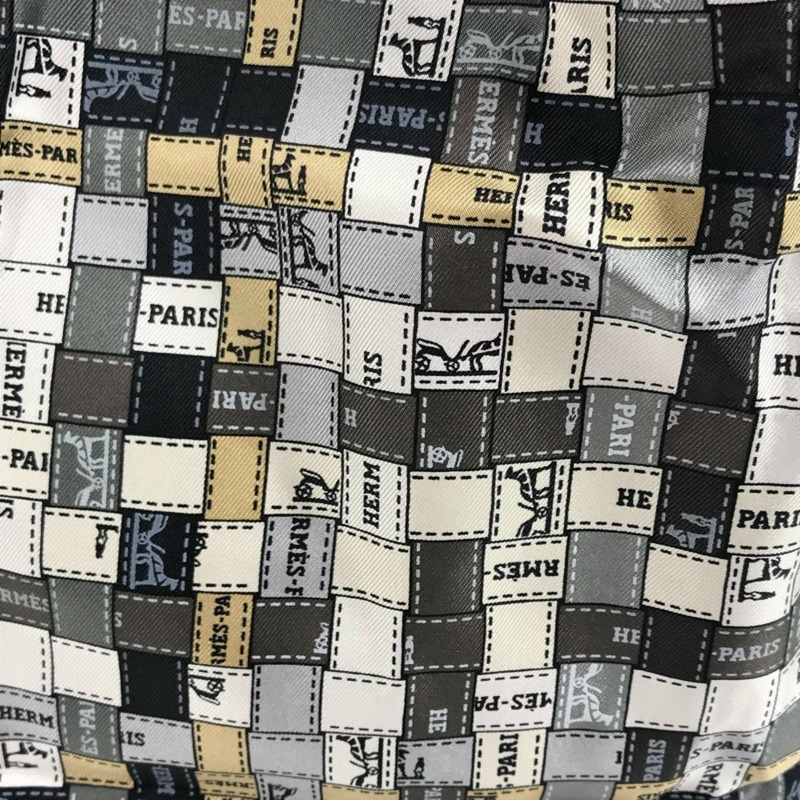 愛馬仕 Silky Pop 可折疊環保手袋/單肩包，真皮材質，絲綢面料，女士款，黑色-9