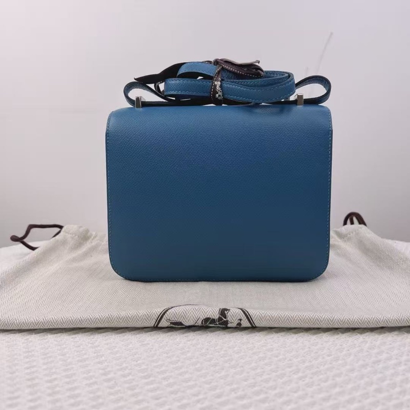 Hermes 藍mini Constance 塵袋-1