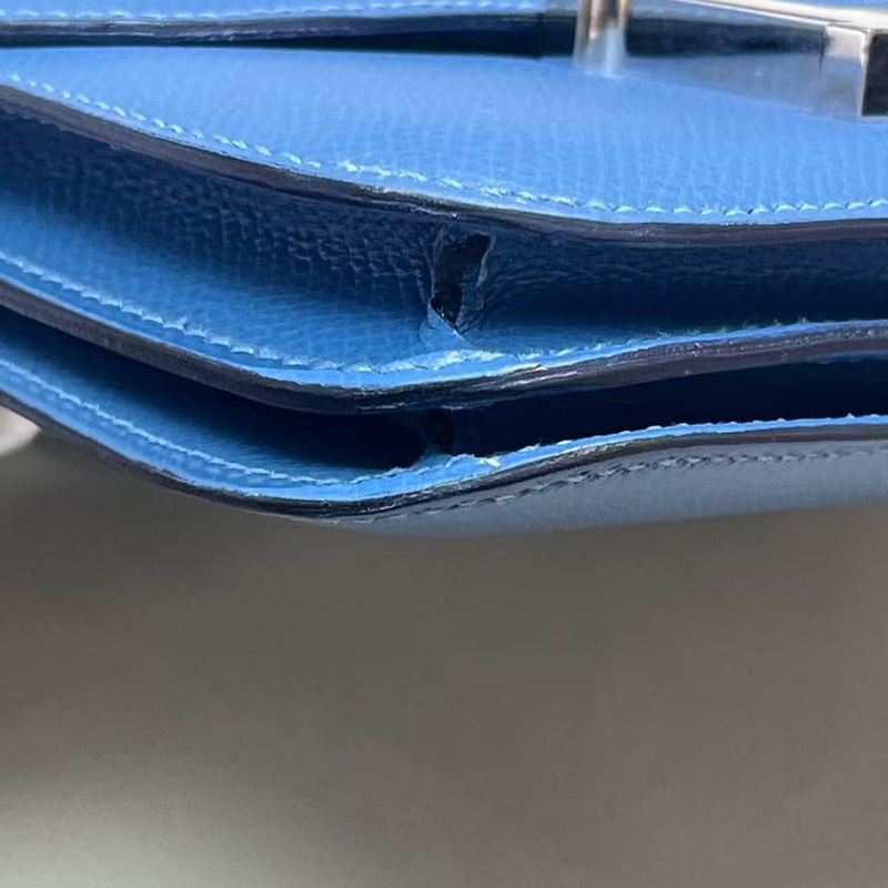 Hermes 藍mini Constance 塵袋-5