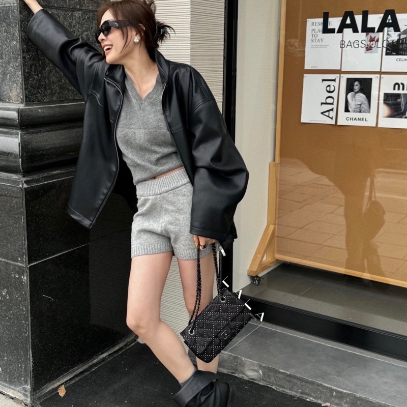 Chanel black 滿天星黑釦CF23 ⭐️牛皮推薦100%-5