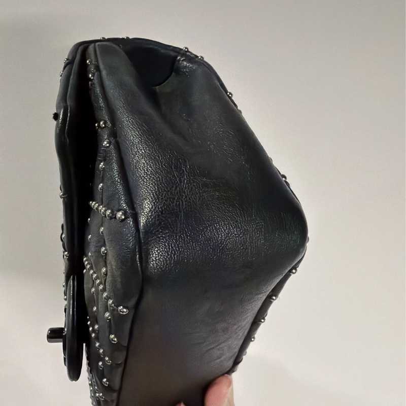 Chanel black 滿天星黑釦CF23 ⭐️牛皮推薦100%-10