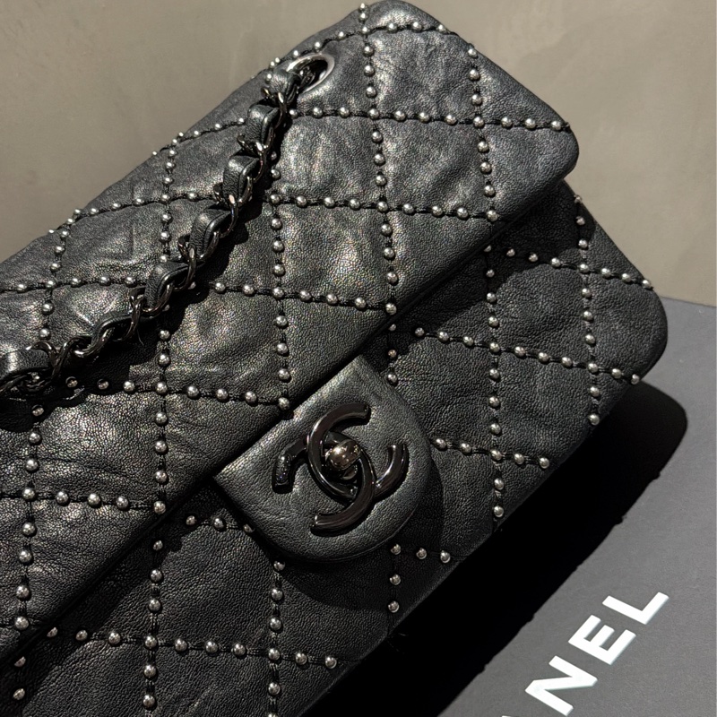 Chanel so black CF23黑銀/ 達拉斯系列秀款滿天星⭐️-7