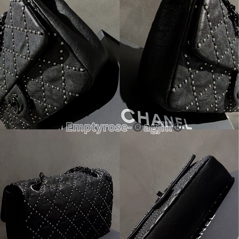 Chanel so black CF23黑銀/ 達拉斯系列秀款滿天星⭐️-8
