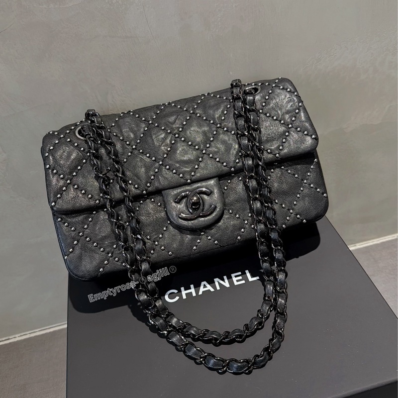 Chanel so black CF23黑銀/ 達拉斯系列秀款滿天星⭐️-10