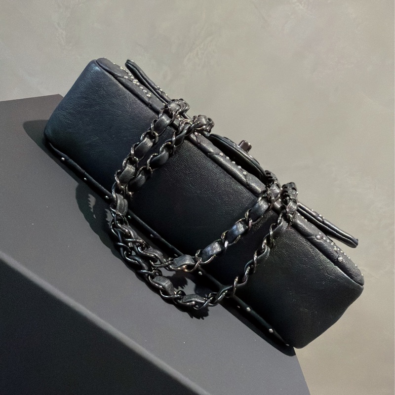 Chanel so black CF23黑銀/ 達拉斯系列秀款滿天星⭐️-11