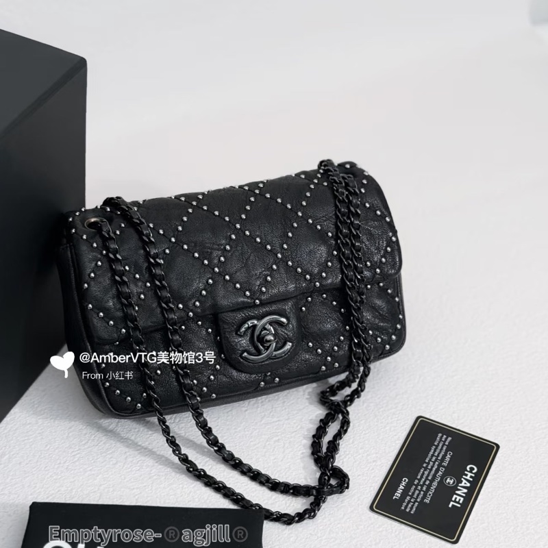 Chanel so black CF23黑銀/ 達拉斯系列秀款滿天星⭐️-3