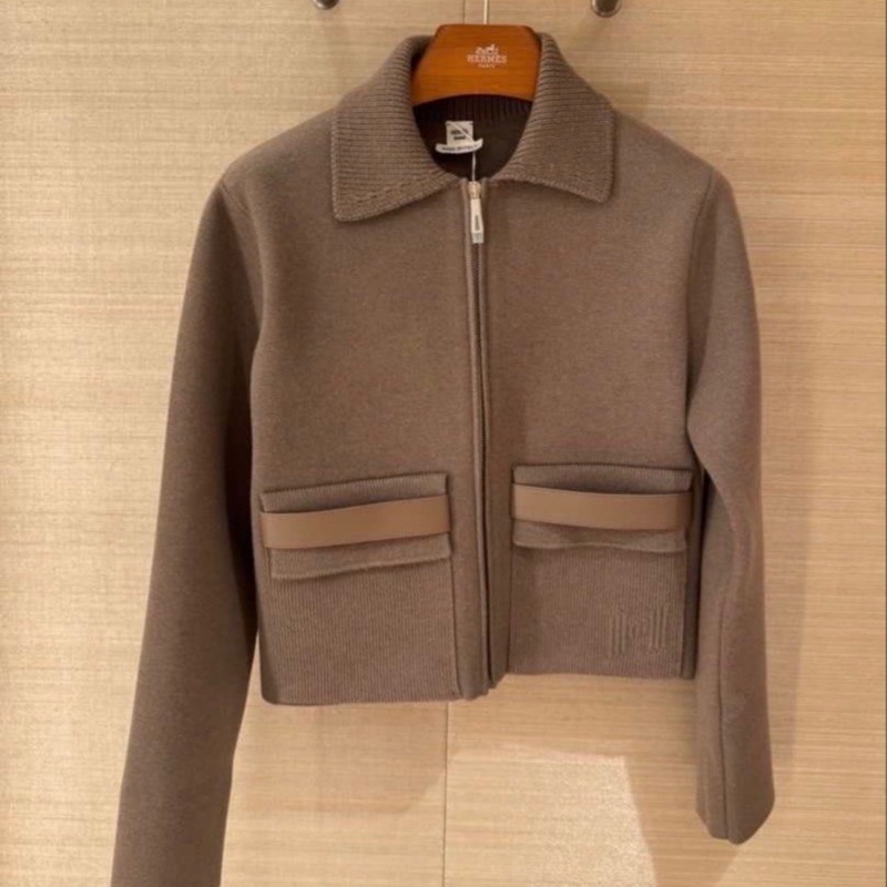 SS 2026 Hermès Vest’e a poches DK Gris / Etoupe-0