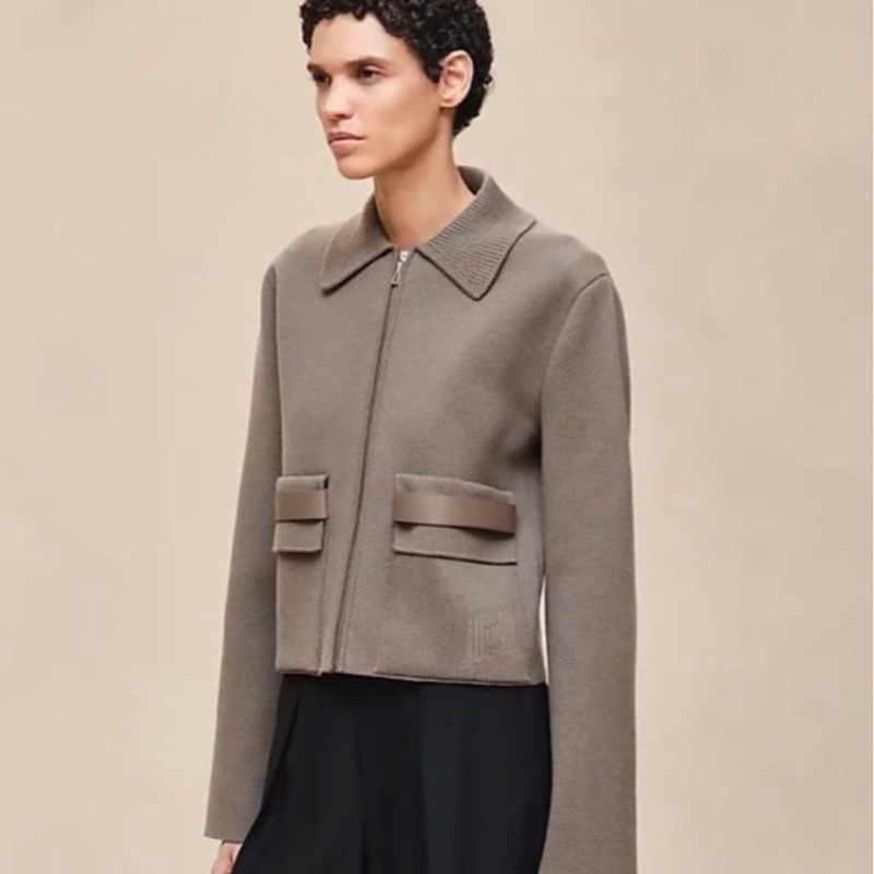 SS 2026 Hermès Vest’e a poches DK Gris / Etoupe-2