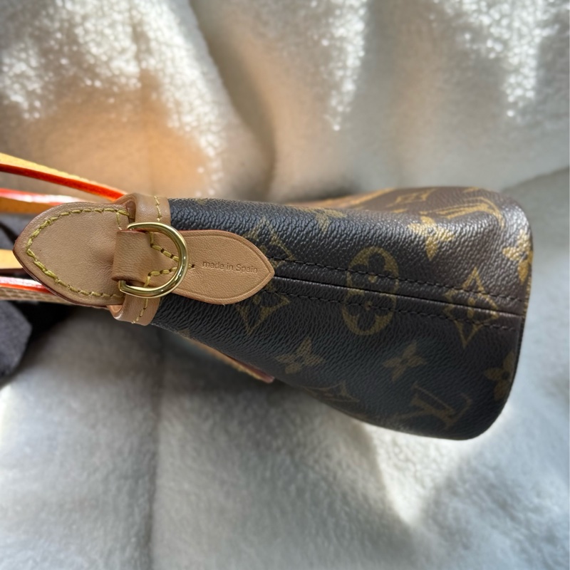 （日本購證🇯🇵全配）Lv neverfull BB 奶茶色背袋 ✨最新晶片款-8