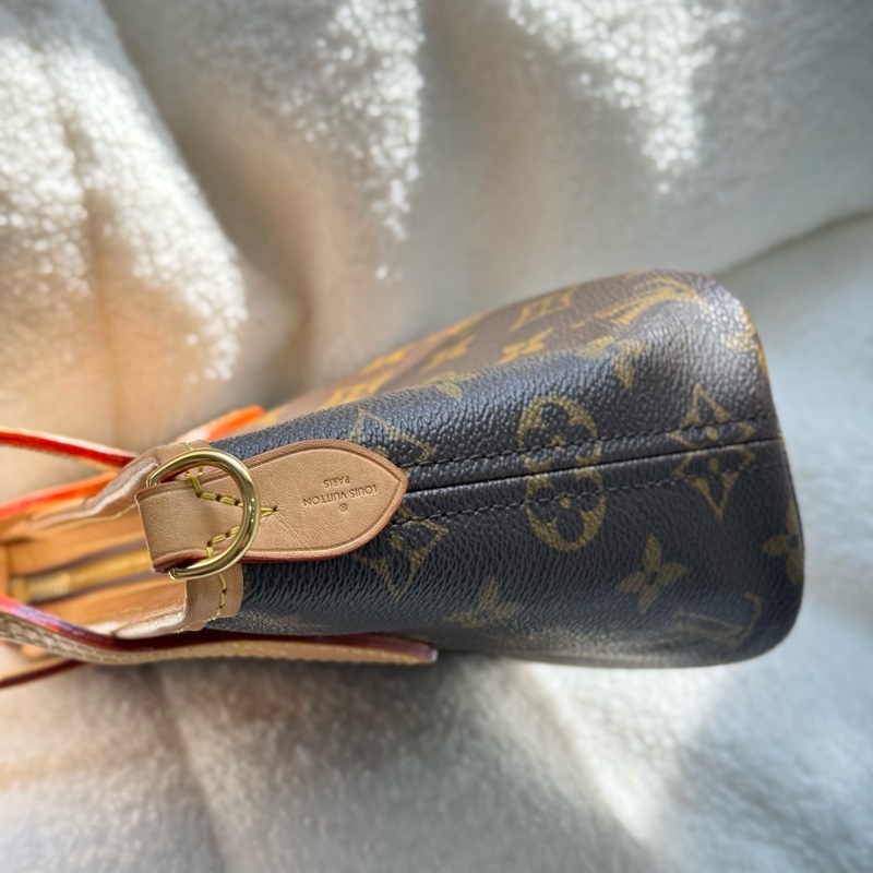 （日本購證🇯🇵全配）Lv neverfull BB 奶茶色背袋 ✨最新晶片款-9