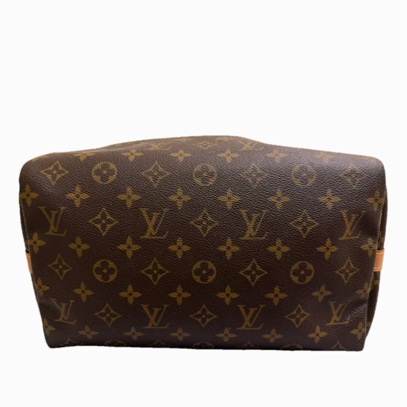 【法產美品】LV Speedy 30 Bandoulière 老花款｜附原廠背帶、鎖頭鑰匙｜四角無露芯-8