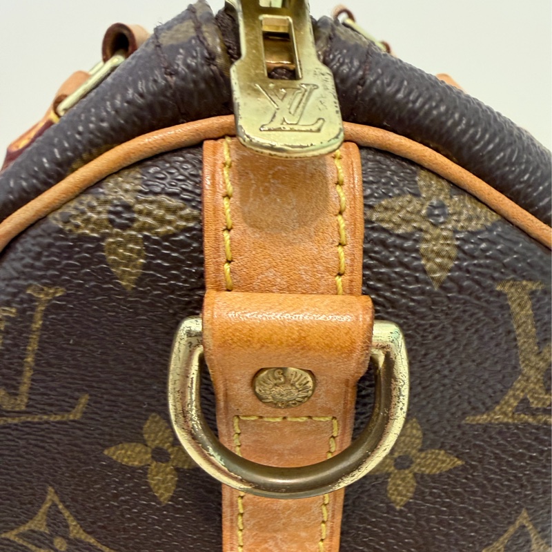 【法產美品】LV Speedy 30 Bandoulière 老花款｜附原廠背帶、鎖頭鑰匙｜四角無露芯-39