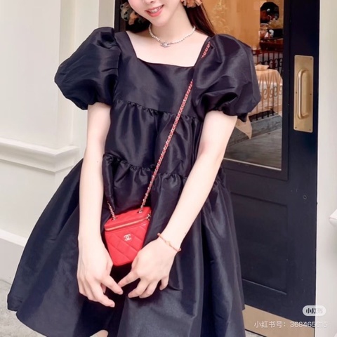 Chanel mini盒子包  紅金荔枝皮10*9*7 99新配件盒子塵袋