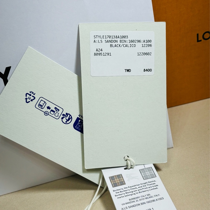 🎁送禮首選 全新盒裝 2025新款 Burberry 巴寶莉 黑白格紋5卡名片夾/卡夾 （原價8400）-3