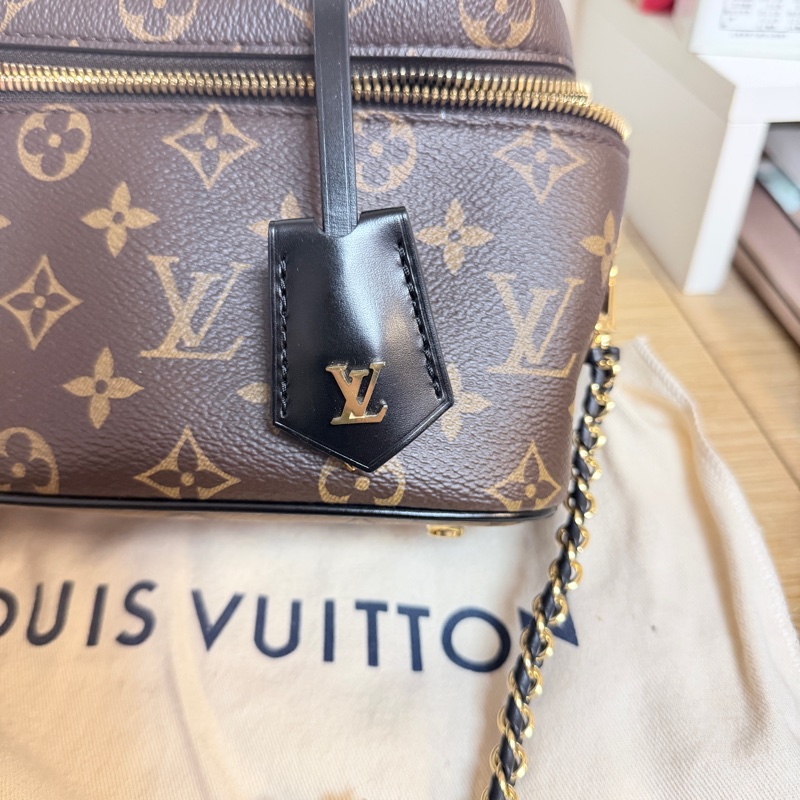 Lv 經典拼色化妝包(鎖頭未拆封未使用過)-5