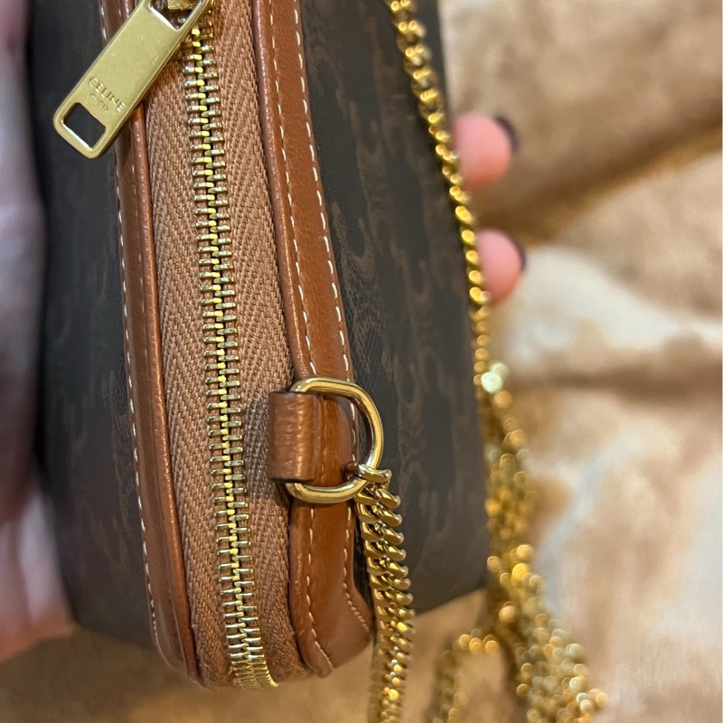 CELINE Triomphe 老花貝殼包-3